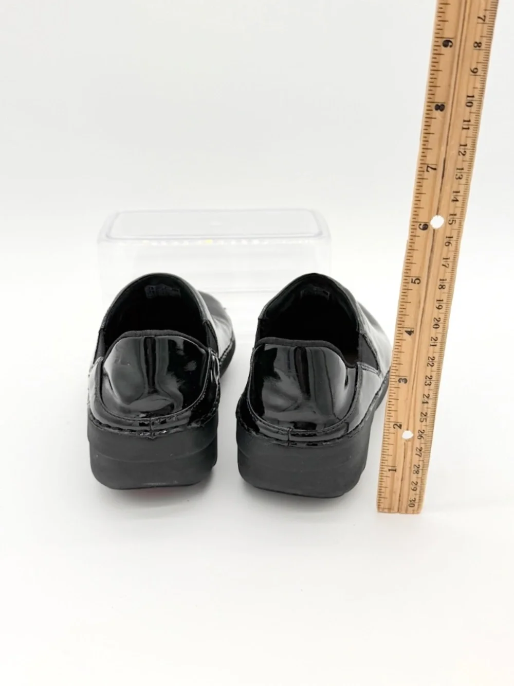 FitFlop Superloafer Black Patent Leather Comfort Clogs Shoes Loafers Womens 5